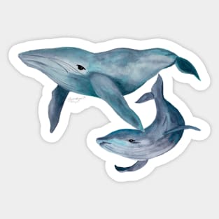 Whales and Octopuses Sticker